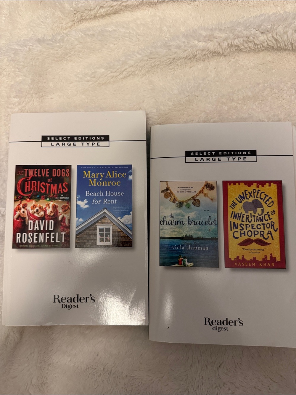 Reader's Digest Select Editions Large Type - White Set (2 Volumes)